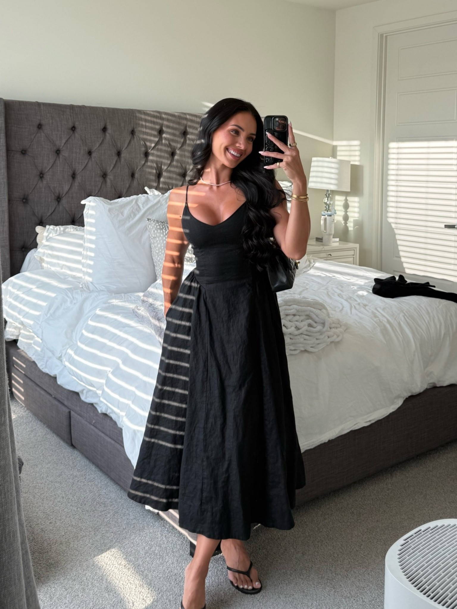 Every girl needs a go to black dress. This one I wore multiple times throughout the summer in Europe out to dinner, running errands. Linking similar ones too!