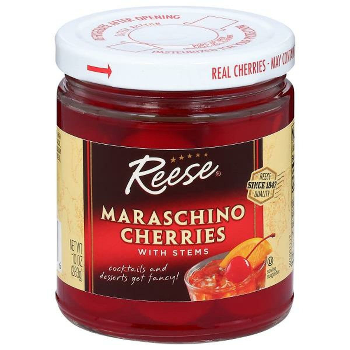 Reese's Maraschino Cherries, with Stems | Instacart