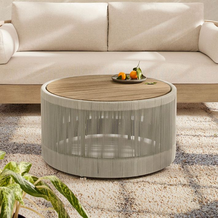 Porto Outdoor Round Coffee Table (32"–44") | West Elm (US)
