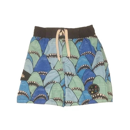 Maui & Sons Toddler Boys' Shark Teeth Swim Trunks, Size 2T | Walmart (US)