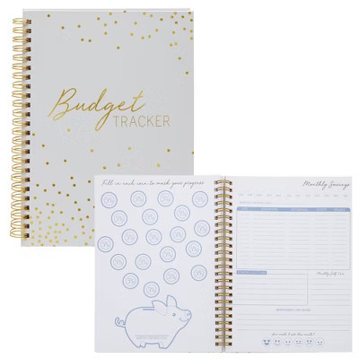 Paper Junkie Budget Tracker Spiral Notebook, Hardcover Expense Tracker, 8.5 x 6 In, 56 Sheets | Target