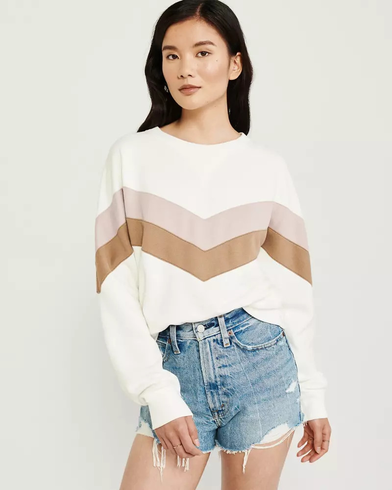 Soft A&F Crew Sweatshirt | Abercrombie & Fitch US & UK