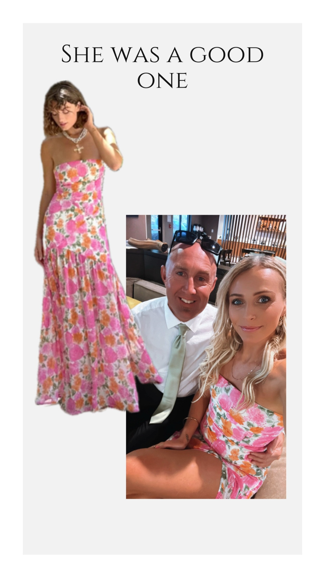 Wedding guest dress 🧡🩷