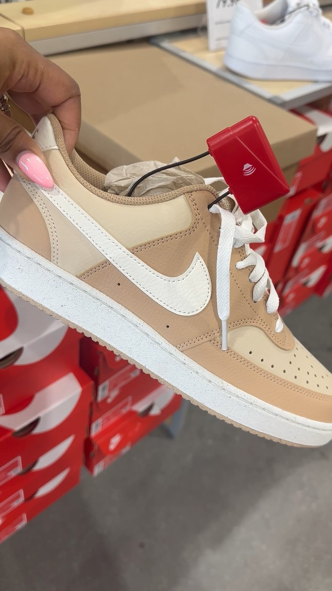 Serving neutral realness 🤎 These tan  Nikes are a whole vibe—clean, classic, and easy to style with everything. A must-have if you love elevated basics with a sporty edge. 

#LTKFindsUnder100 #LTKShoeCrush #LTKSaleAlert