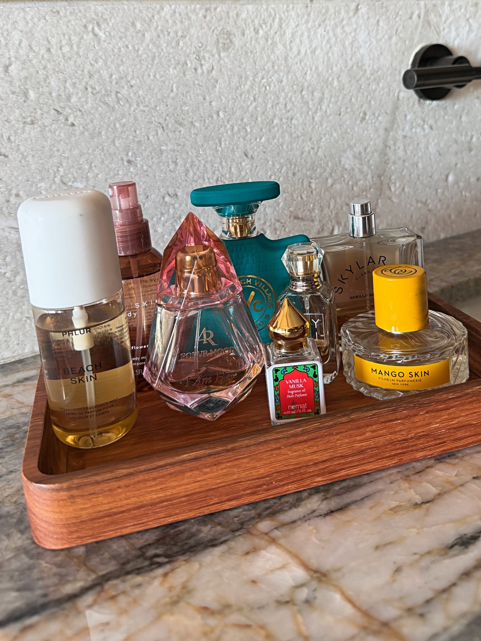 The fragrances I brought on vacation, yes I used them all (at different times) lol