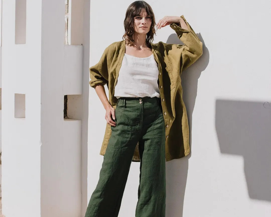 High Waisted Linen Pants SARAH / Linen Pants for Women / Women Linen Pants / Women Linen - Etsy | Etsy (US)