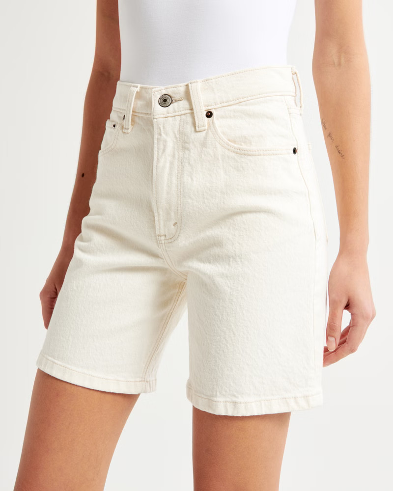 Women's High Rise 7 Inch Dad Short | Women's Bottoms | Abercrombie.com | Abercrombie & Fitch (US)
