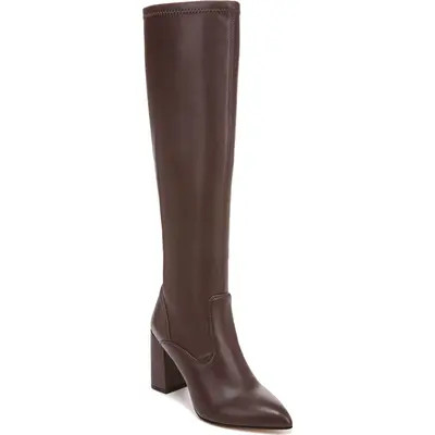 Franco Sarto Katherine Knee High Boot in Black Faux Leather at Nordstrom, Size 9 Wide Calf | Nordstrom