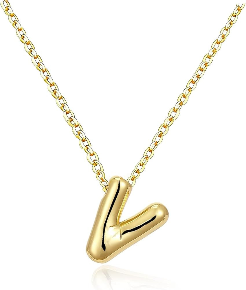 Easter Basket Stuffers Gold Initial Necklace Easter Gifts for Girls Teens Kids, Teen Girl Gifts T... | Amazon (US)