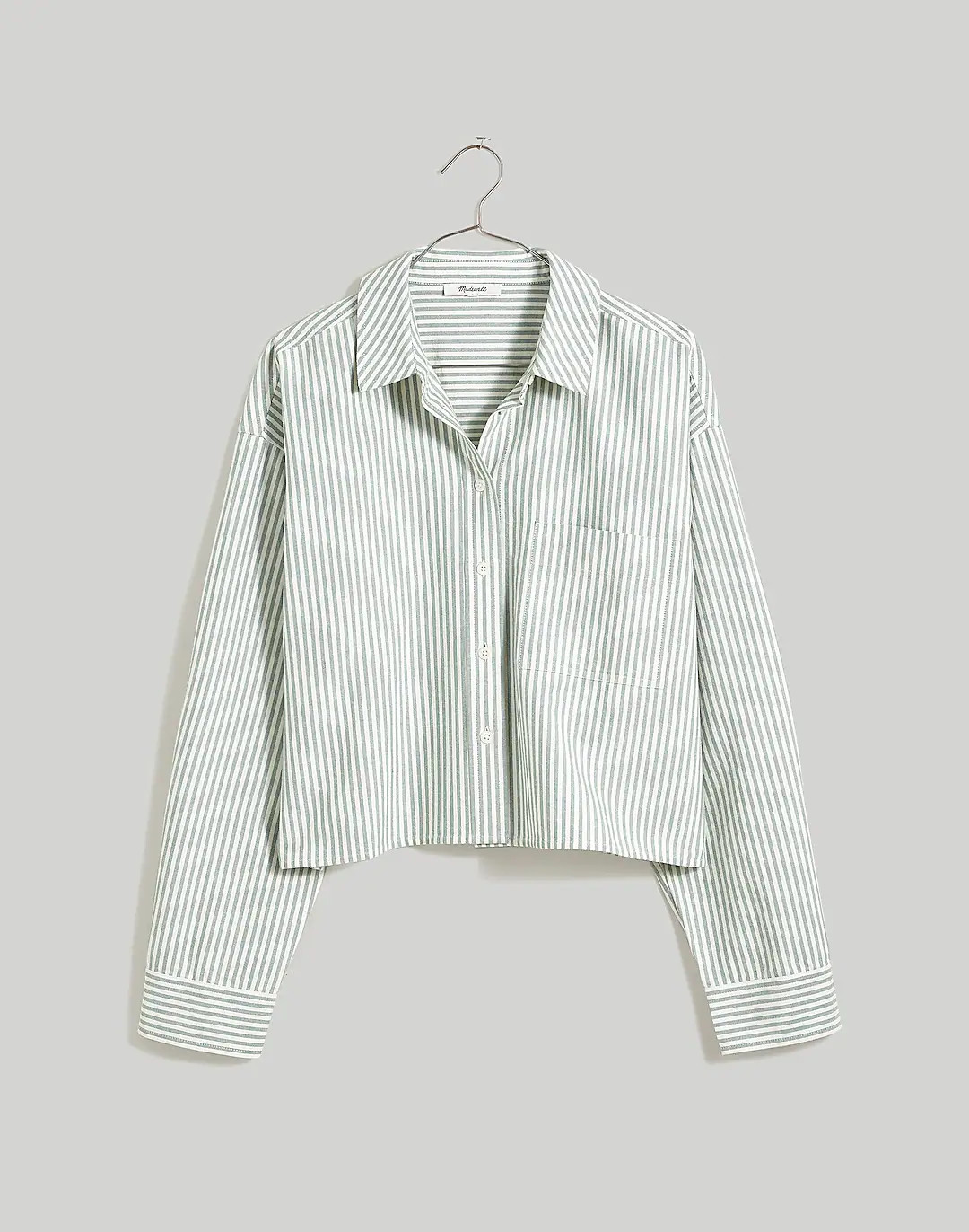 The Signature Oxford Crop Shirt | Madewell