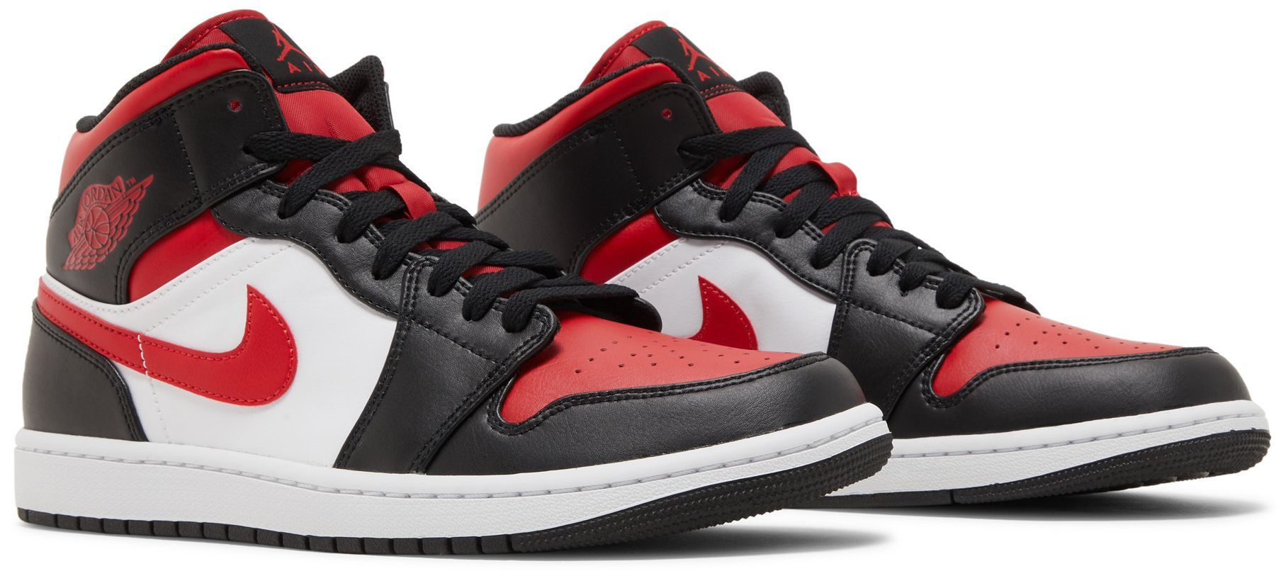 Air Jordan 1 Mid 'Bred Toe' | GOAT