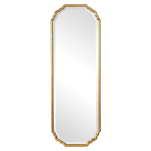 Soleia Wall Mirror, Gold Leaf | One Kings Lane