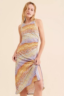 Anthropologie Daily Practice women's 1X treasure tank dress fitted midi ruched | eBay US