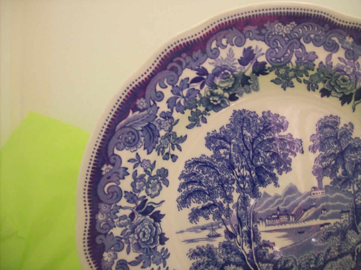 SPODE BLUE & WHITE JANE SEYMOUR ST. CATHERINE'S COURT SALAD PLATE 7.5" | eBay US