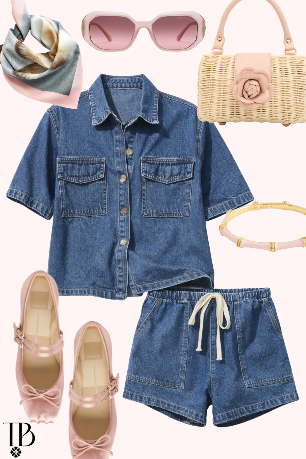 Denim done right 💙 This matching denim set styled with pink flats, a woven handbag, and classic accessories creates such a cute casual look.

 

 #LTKgrwm #LTKSeasonal #LTKTravel