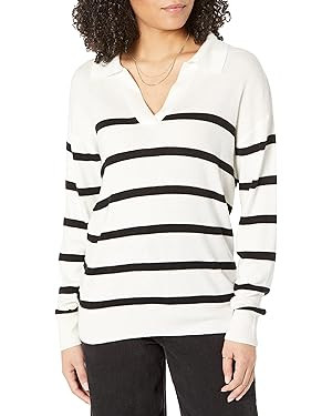 The Drop Women's Meena Loose-Fit Sweater Polo | Amazon (US)