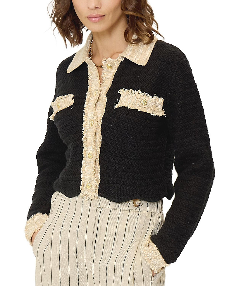 Central Park West Women's Rose Scallop Edge Sweater | Bloomingdale's (US)