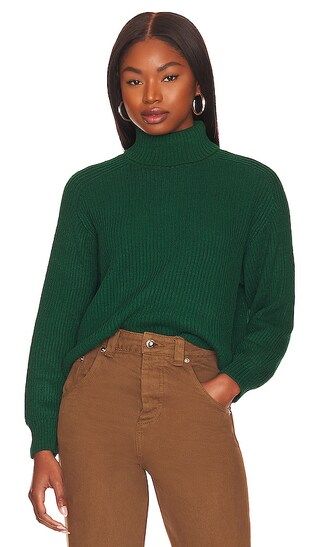 Turtleneck Sweater in Hunter Green | Revolve Clothing (Global)