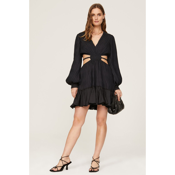 Simkhai Londyn Mushroom Dress black | Rent the Runway