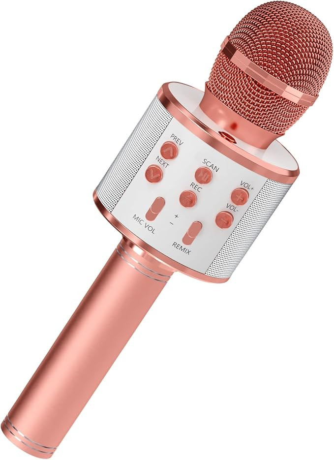 GIFTMIC Kids Microphone for Singing, Wireless Bluetooth Karaoke Microphone for Adults, Portable H... | Amazon (US)