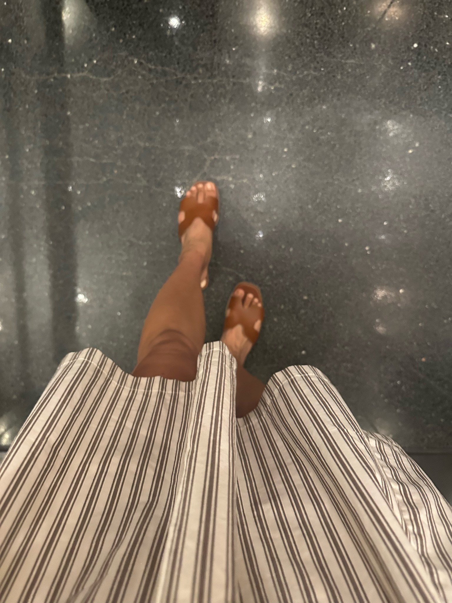 A&F has done it again with the romper. It's basically a mini dress with built in shorts and pockets. It's great for exploring during travel days if you want to look cute/stylish and put together and it's also easy to pack without getting a ton of wrinkles. I sized up to the S because I wanted to avoid any chafing under my arms with the lace detail. It's a comfy fit for hot days so it al worked out.

The sandals are my go-to from Target. I have like 3 pairs (clear, tan, black) and they're comfy with no break-in period. They're good for walking around, but skip over to tennis shoes for hiking or long days on your feet. These are TTS at a size 7. 

 #LTKxAbercrombie #LTKootd #LTKTravel