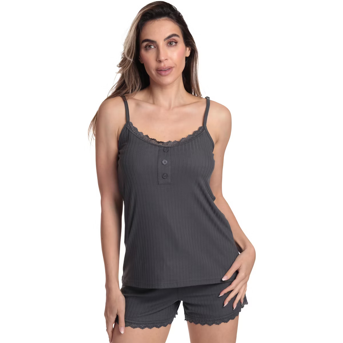 Just Love Womens Solid Ribbed Pajama Short Set - PJ Sets for Women | Target