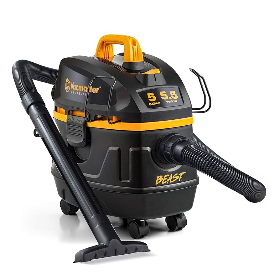 Vacmaster Professional Beast Series VFB511H 0201 5-Gallon 5.5 Peak HP Wet/Dry Vac, Black | Amazon (US)