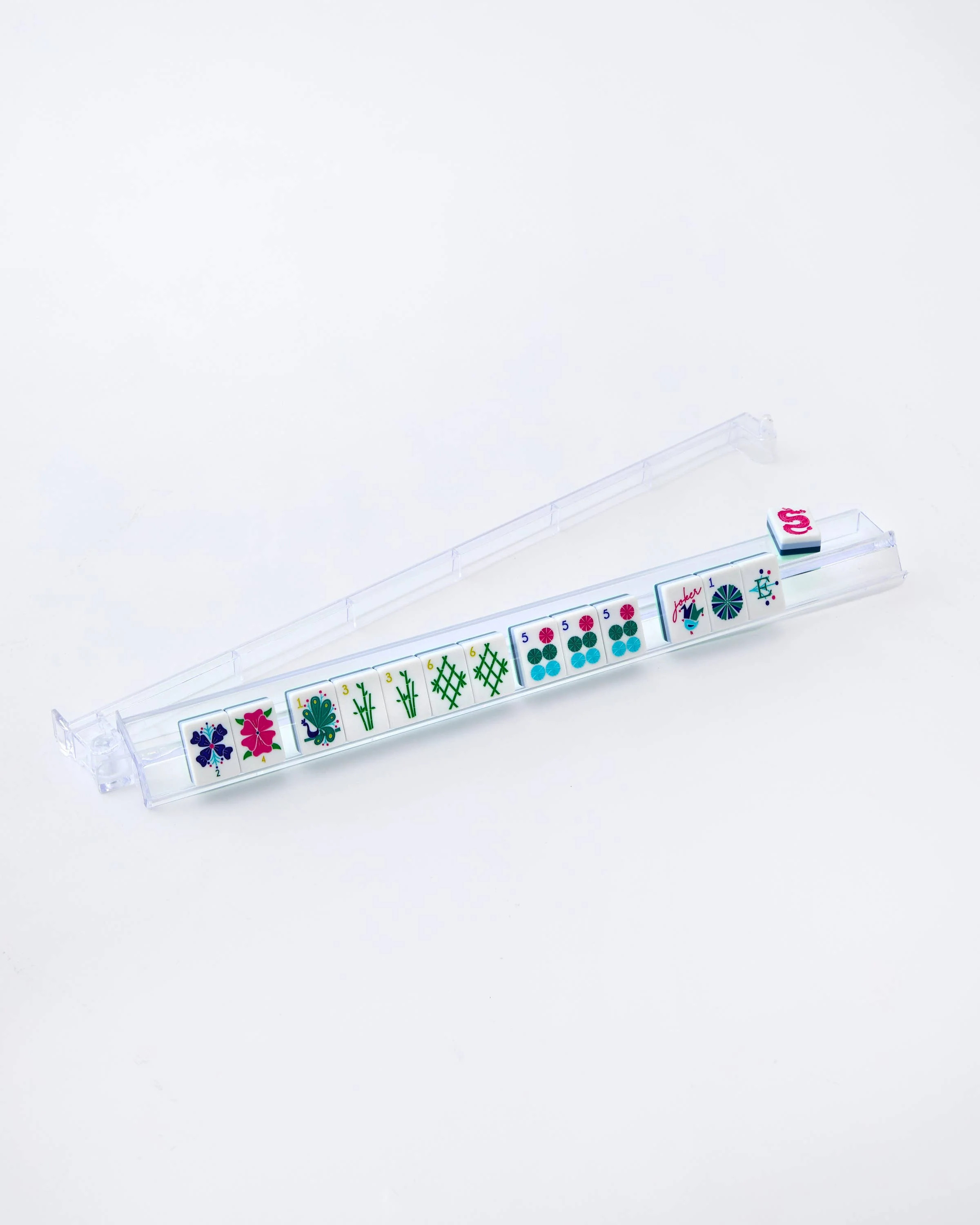 Oh My Mahjong - Clear Acrylic Rack and Pusher Set | Jones & Daughters