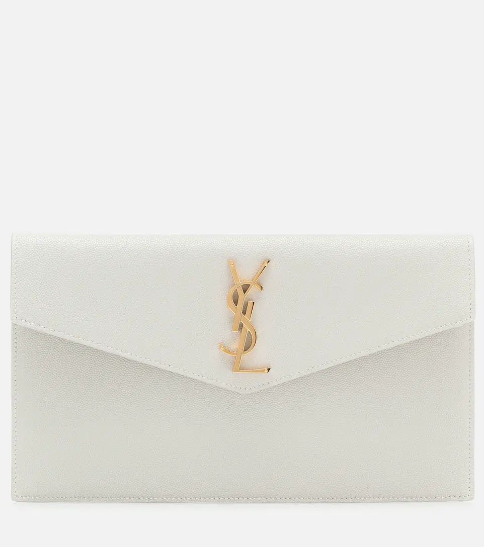 Uptown leather clutch | Mytheresa (UK)