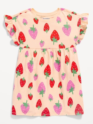 Printed Fit and Flare Dress for Toddler Girls | Old Navy (US)
