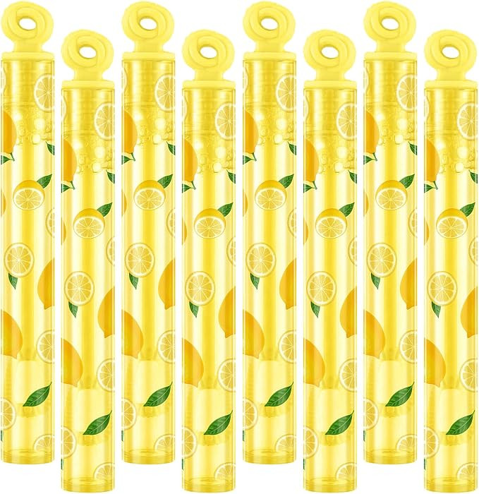 32 Pcs Lemon Bubble Wands Fruit Bubble Wand Party Favors for Adult Summer Activity Birthday Party... | Amazon (US)