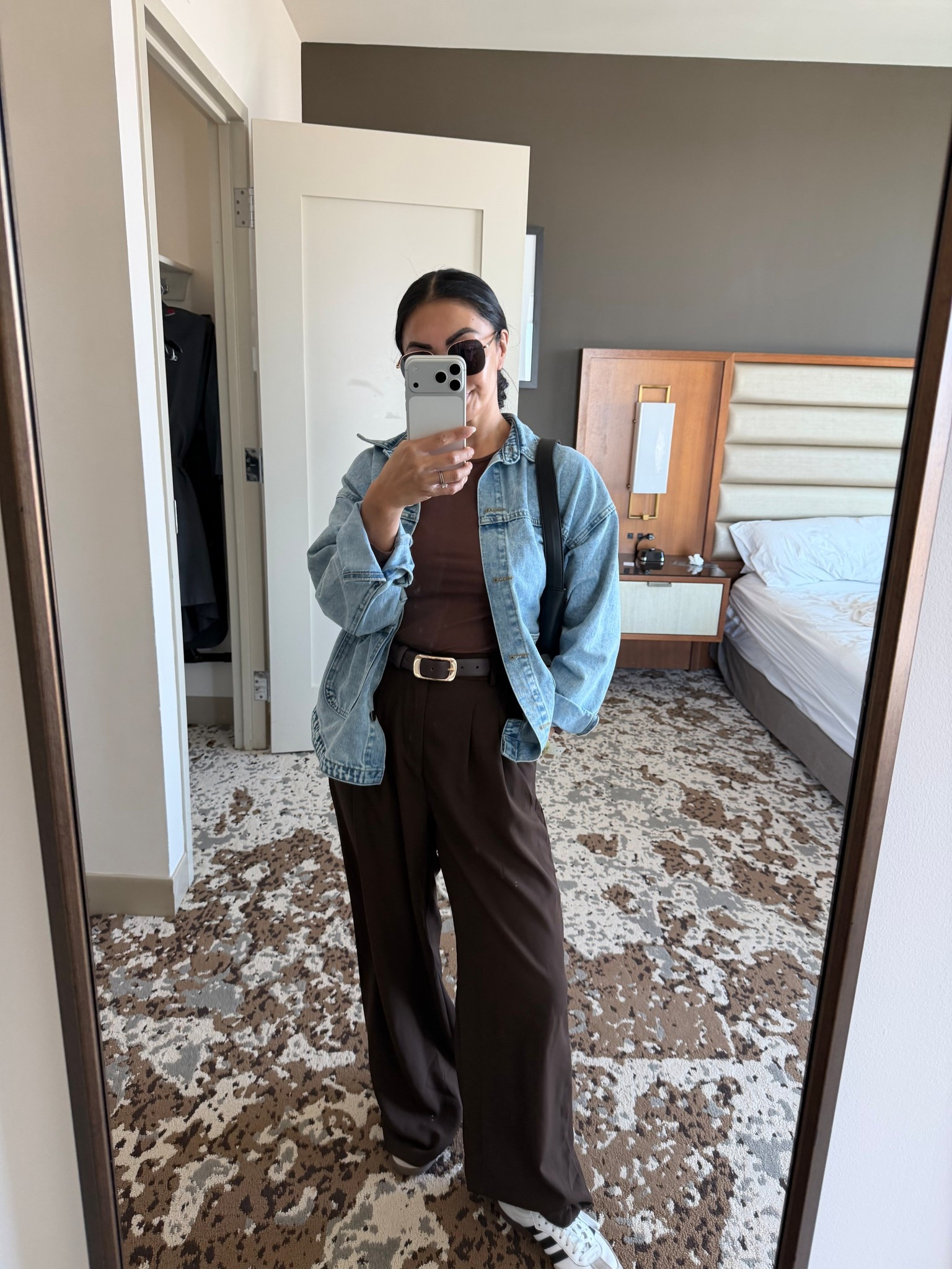 All brown casual outfit 