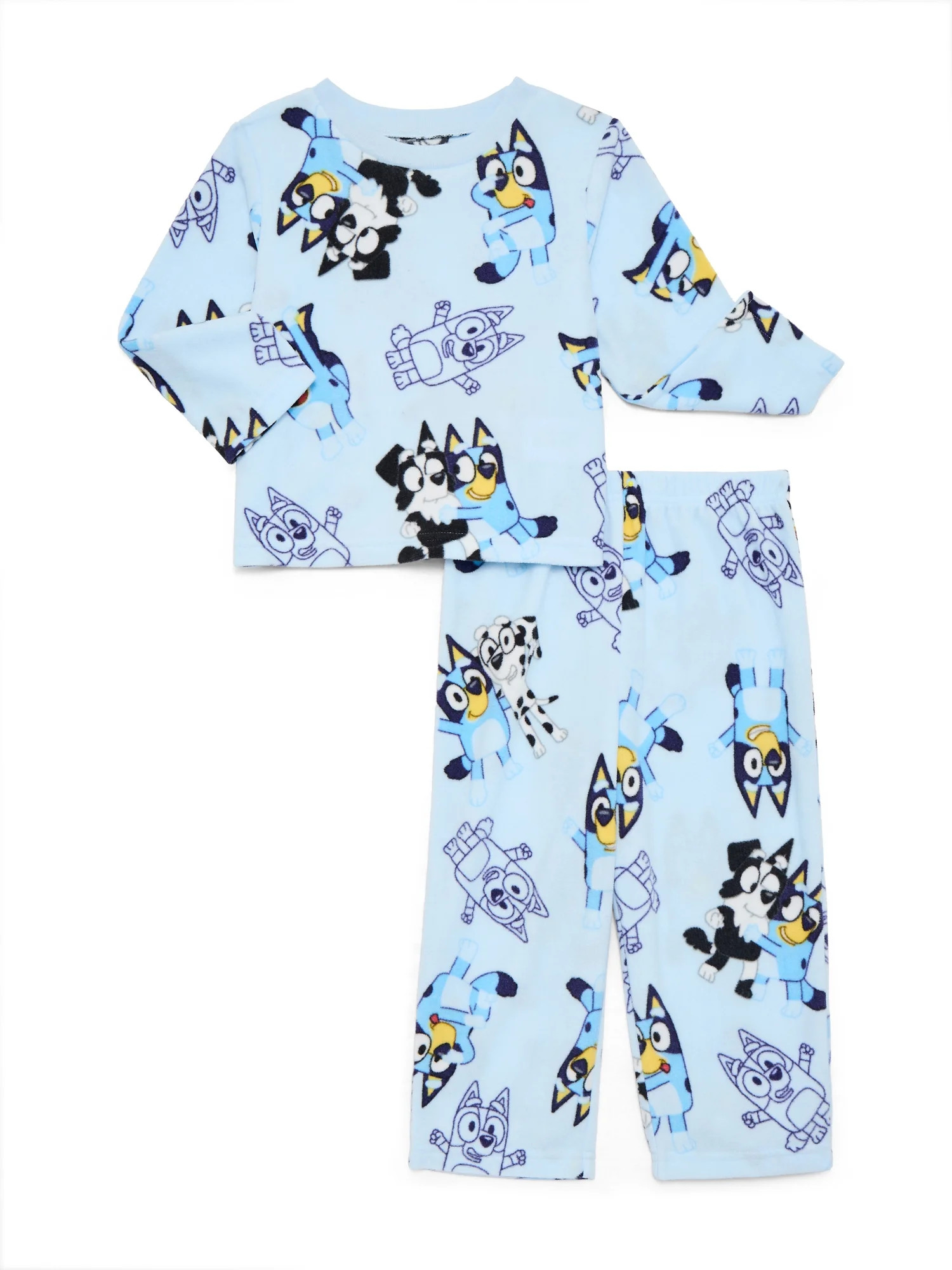 Character Toddler Long Sleeve Microfleece, 2-Piece Pajama Set, Sizes 12M- 5T | Walmart (US)