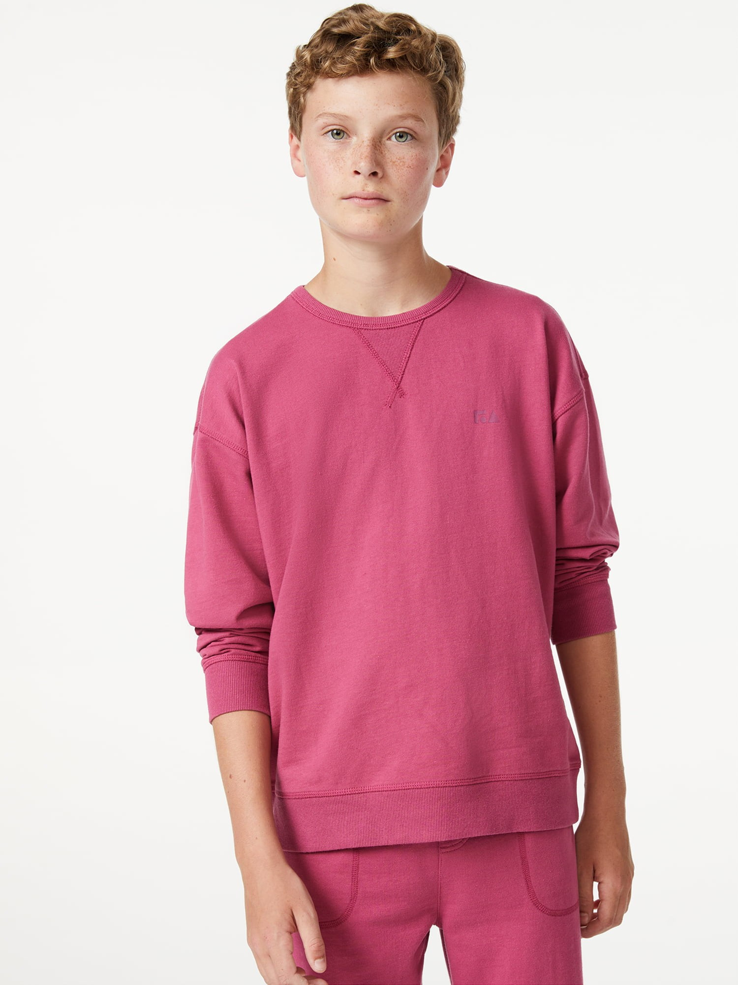 Free Assembly Boys Terrycloth Crewneck, Sizes 4-18 | Walmart (US)