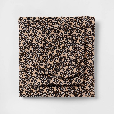 Queen Microfiber Sheet Set Neutral Micro Floral - Room Essentials™ | Target
