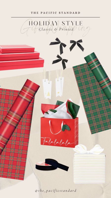 Holiday gift wrap ideas! Shop in-stock wrapping supplies in classic Christmas prints (tartan, checkered, and plaid) 

#LTKGiftGuide #LTKSeasonal #LTKHoliday