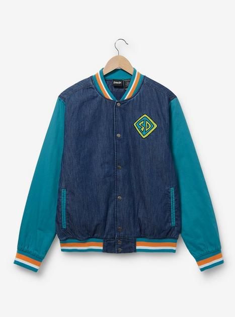 Scooby-Doo Mystery Machine Denim Varsity Jacket - BoxLunch Exclusive | BoxLunch