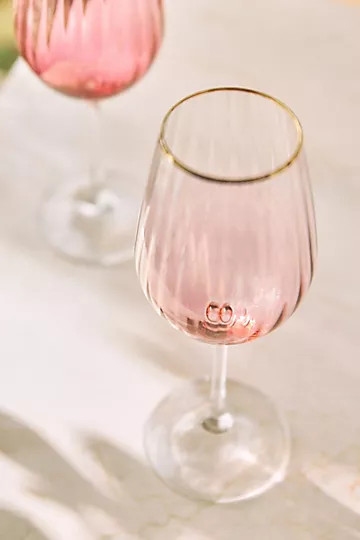 Waterfall Wine Glasses, Set of 4 | Anthropologie (US)