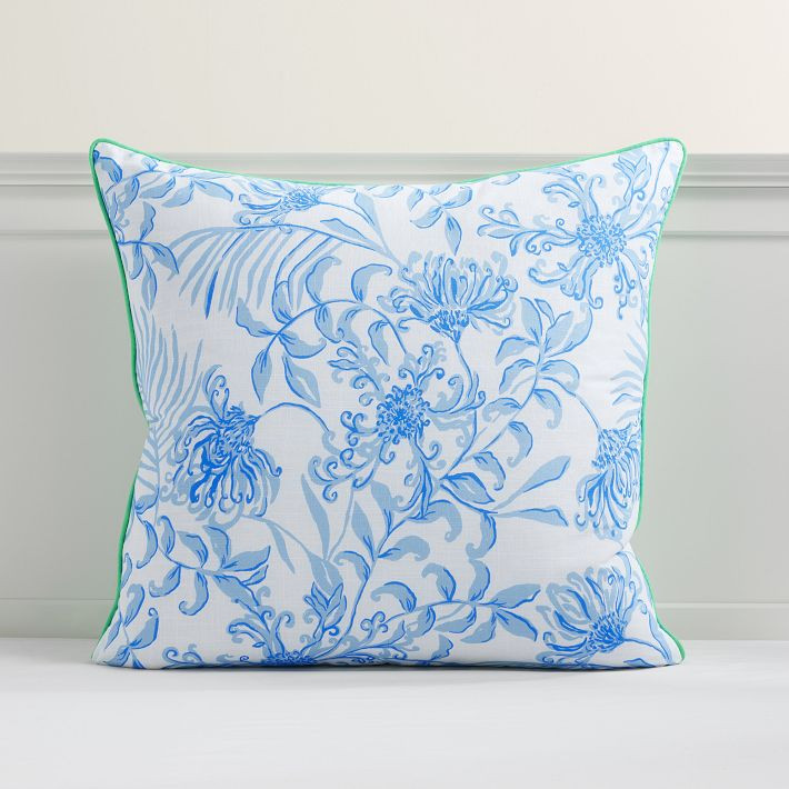 Lilly Pulitzer Glisten In The Sun Reversible Euro Pillow Cover | Pottery Barn Teen