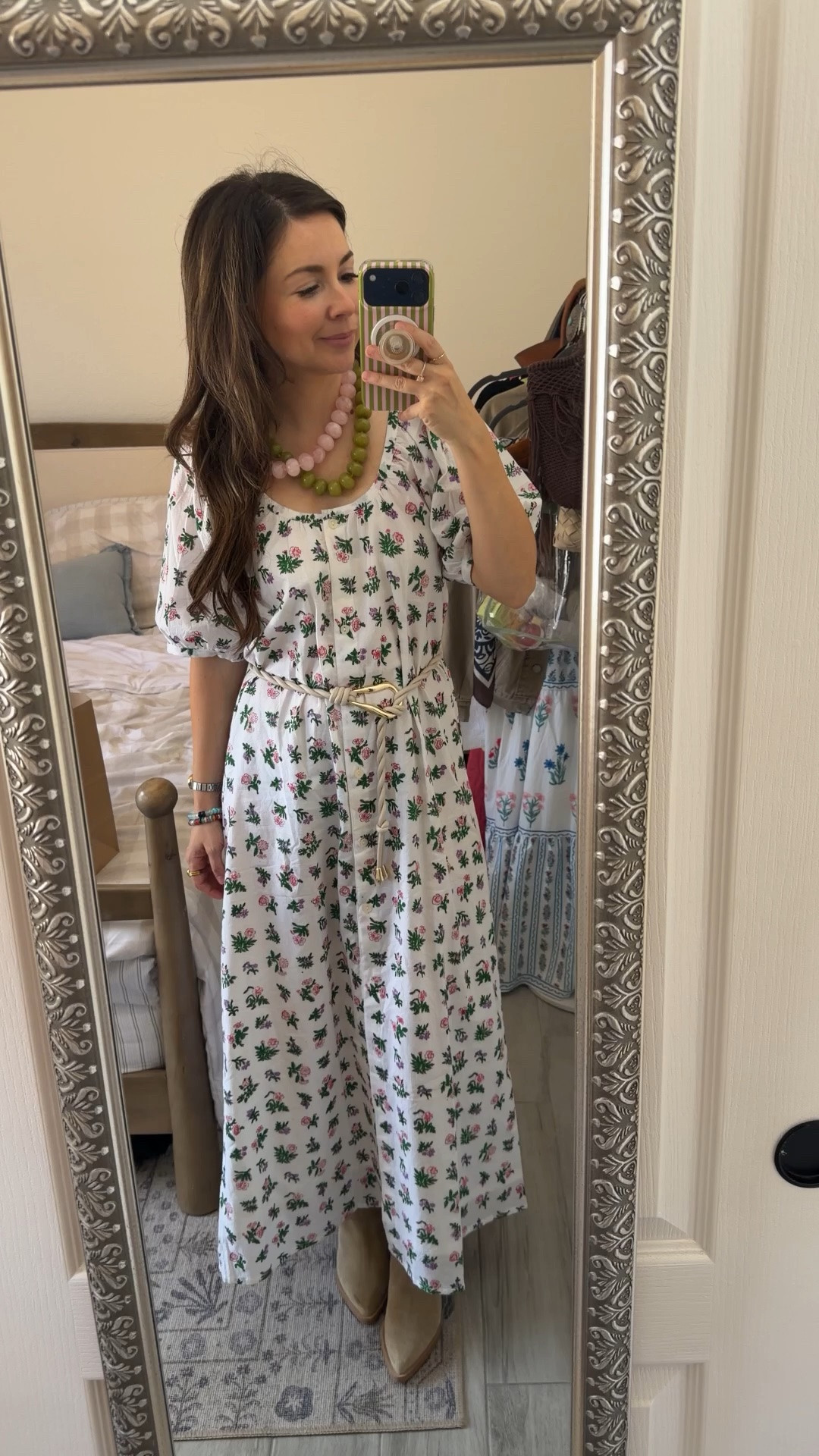 Floral dress made for summer and added a waist belt and ankle boots to match! 

Dress XS 
Belt XS 
Boots 5.5

#LTKootd #LTKPetite #LTKWedding