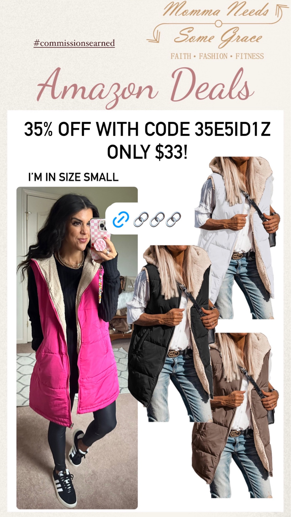 Great puffer vest on sale until 9/13! I’m wearing a size small!

#LTKFallSale #LTKSeasonal #LTKFindsUnder100