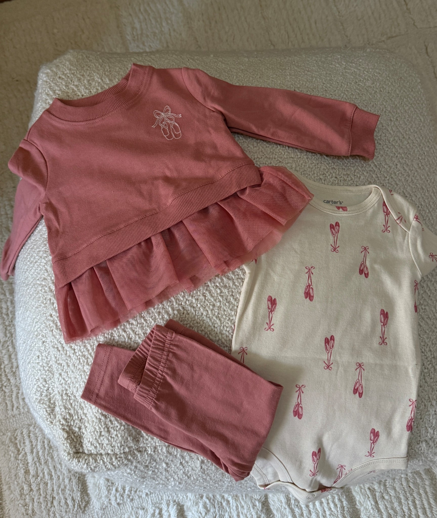 Ballet 3 piece set from Carters
also had matching pjs and a sweatshirt set 

#LTKBaby #LTKBump #LTKKids