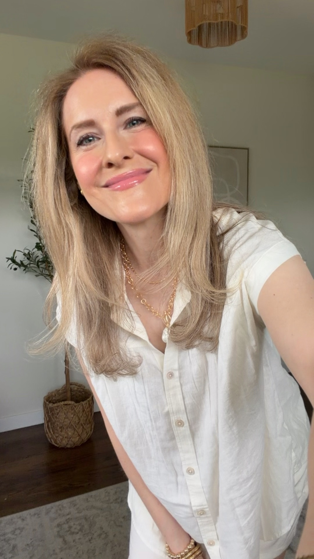 Love Walmart camp shirts for hot weather, this is the size small and it’s oversized. Also comes in a blue white stripe! I sized up one size to a medium in the shorts (you don’t have to, but I prefer the fit of the medium). #walmartfashion

#LTKOver40