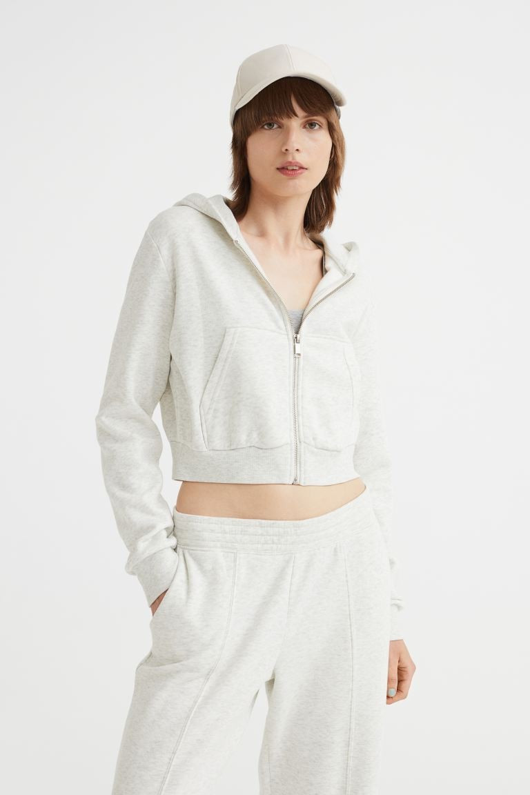 Short Hooded Sweatshirt Jacket | H&M (US + CA)