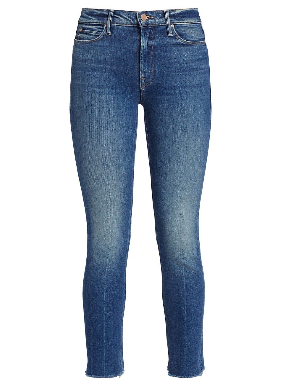Mother Dazzler Mid-Rise Stretch Ankle Fray Jeans | Saks Fifth Avenue