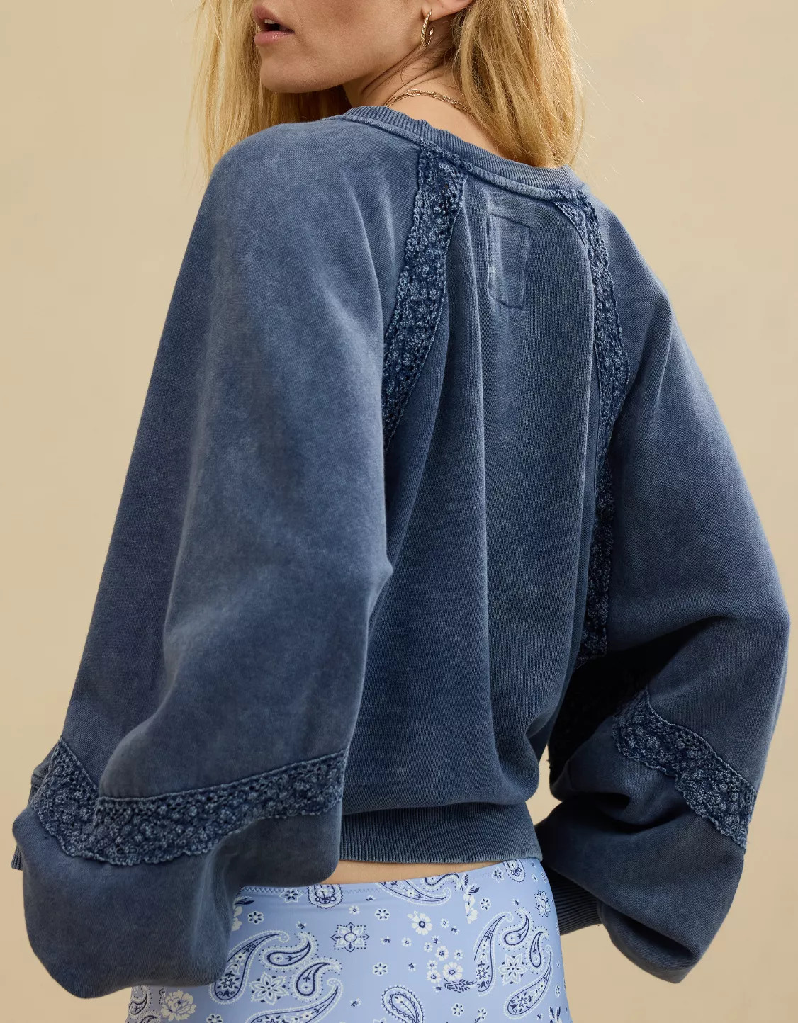 Aerie Hey Crochet Sweatshirt | American Eagle Outfitters (US & CA)