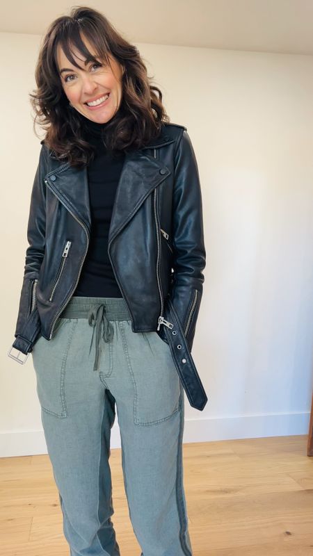 Haute Mama Look of the Day
IRS all on sale but key pieces I’ve shared and styled for you at regular price including these joggers that sold out this summer but are back restocked now and this ultra soft turtleneck. Both 40% off today with code GRATEFUL. Size up up in this leather biker jacket. 

#LTKstyletip #LTKCyberSaleIE #LTKCyberWeek