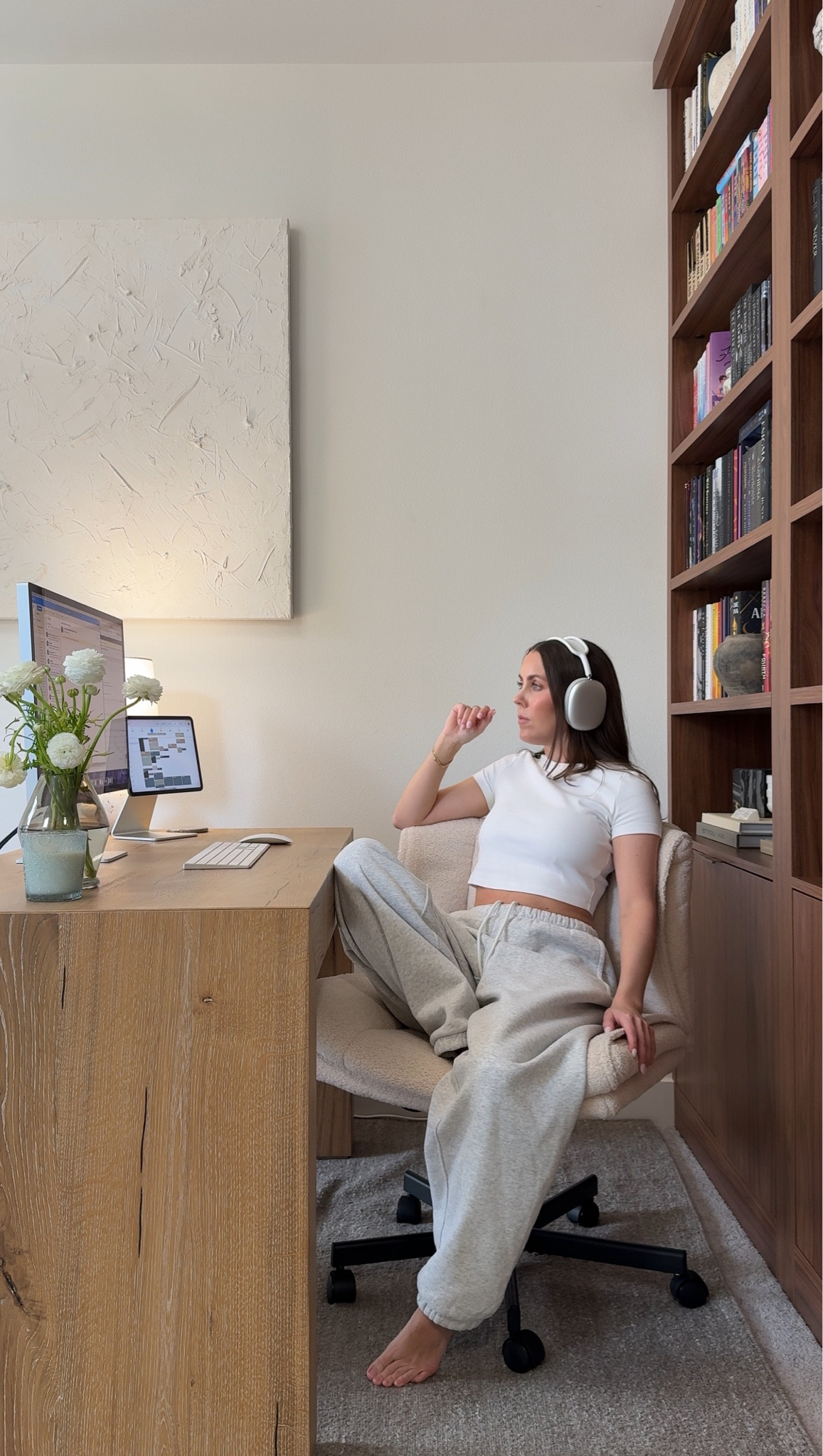 trying to romanticize the workday one cozy corner at a time ☁️💻

work from home, cozy office, productivity day, home office inspo, slow living, everyday moments, comfy outfit, desk setup, lifestyle creator, cozy aesthetic

#LTKSeasonal #LTKdayinmylife #LTKHome
