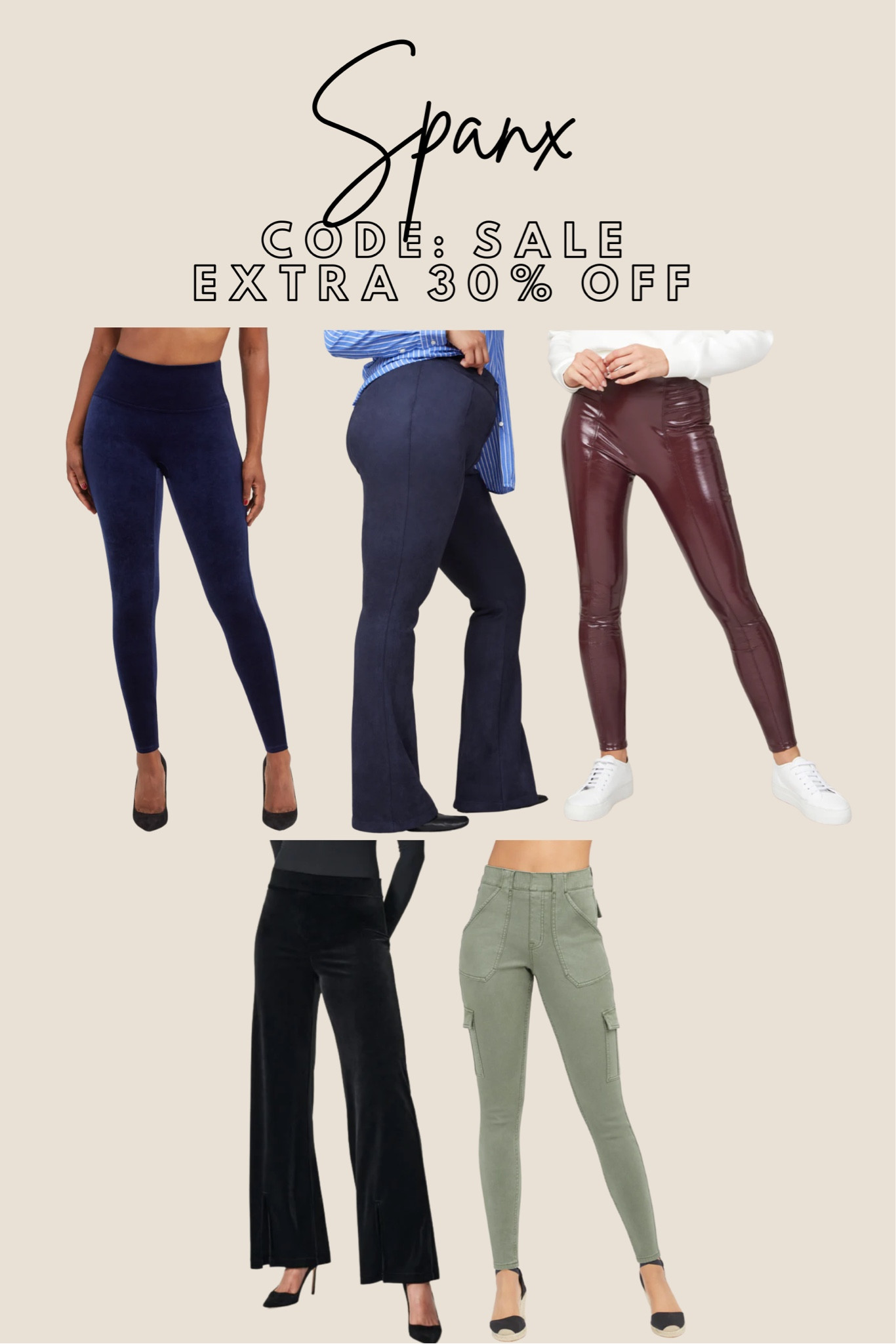 Spanx, spanx on sale, leggings, flared pants

#LTKunder100 #LTKFind #LTKSeasonal