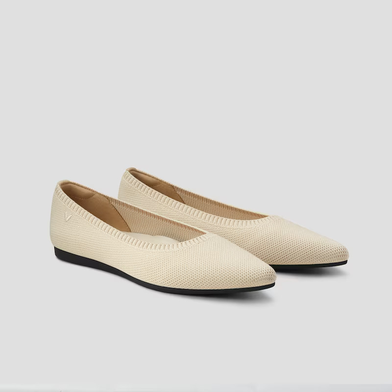 Pointed-Toe Ballet Flats (Aria 5°) | VIVAIA